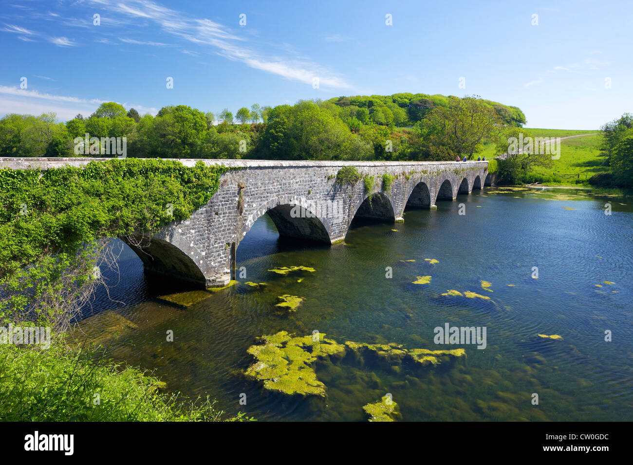 Eight-Arch Bridge, Bosherton Lily Ponds, Pembrokeshire National Park ...