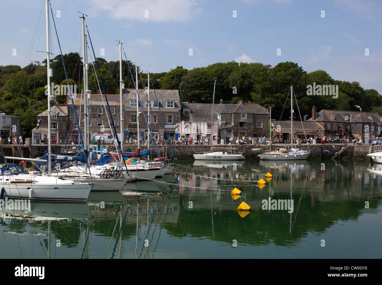 The Harbour at Padstow Stock Photo Alamy