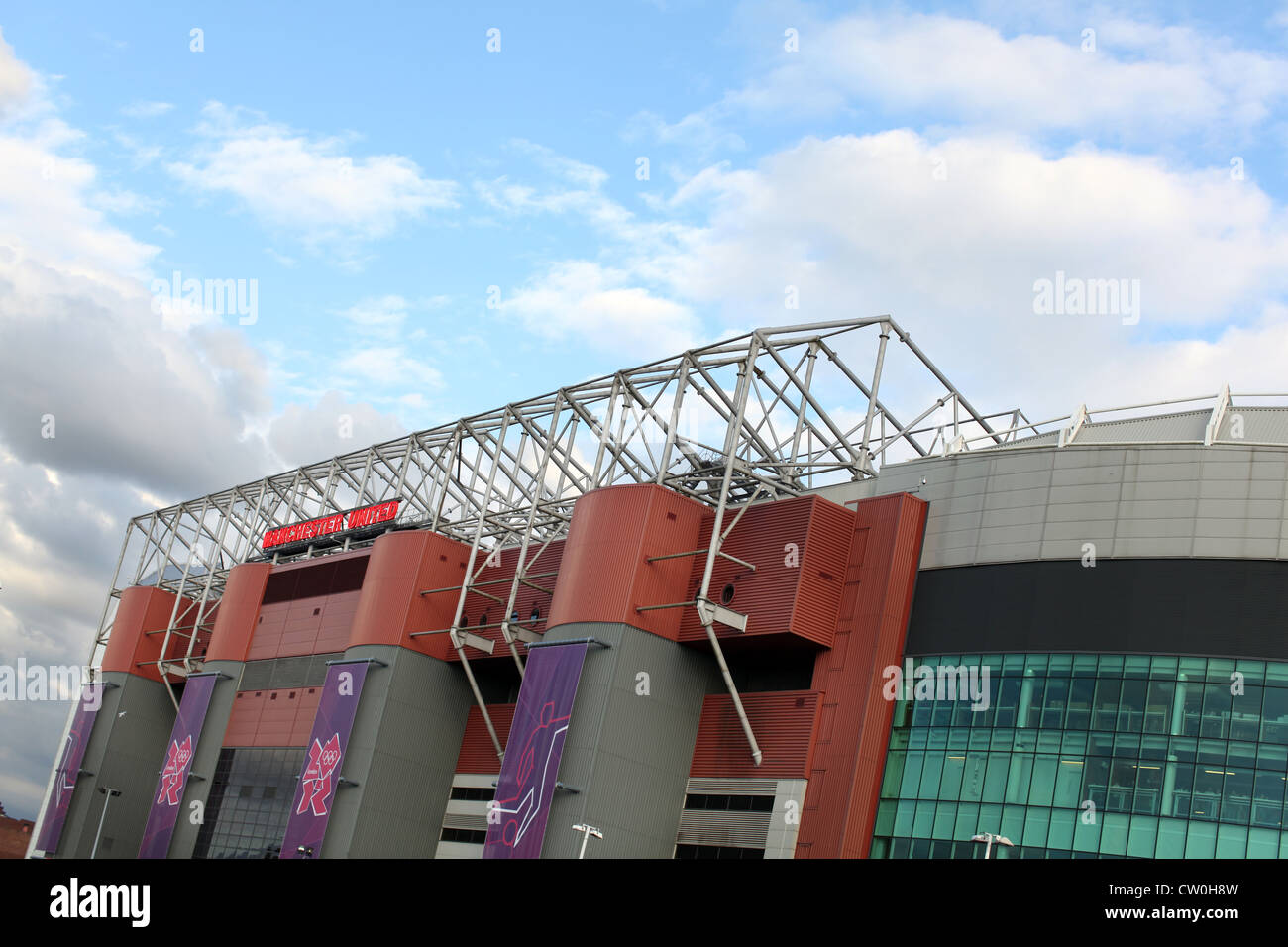 Old Trafford, Manchester United, stadium,Olympic venue Stock Photo
