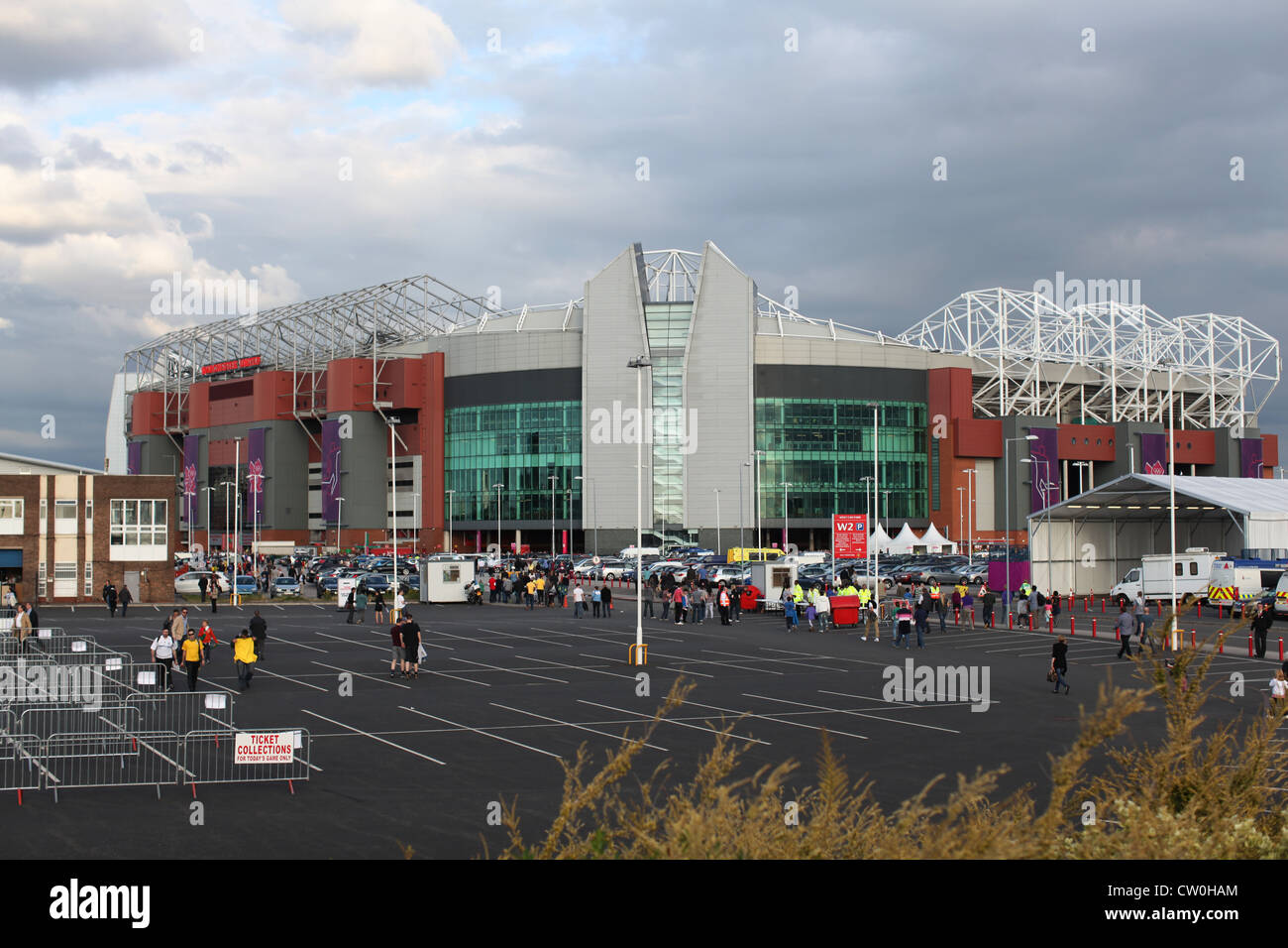 Old Trafford Manchester United Stock Photo