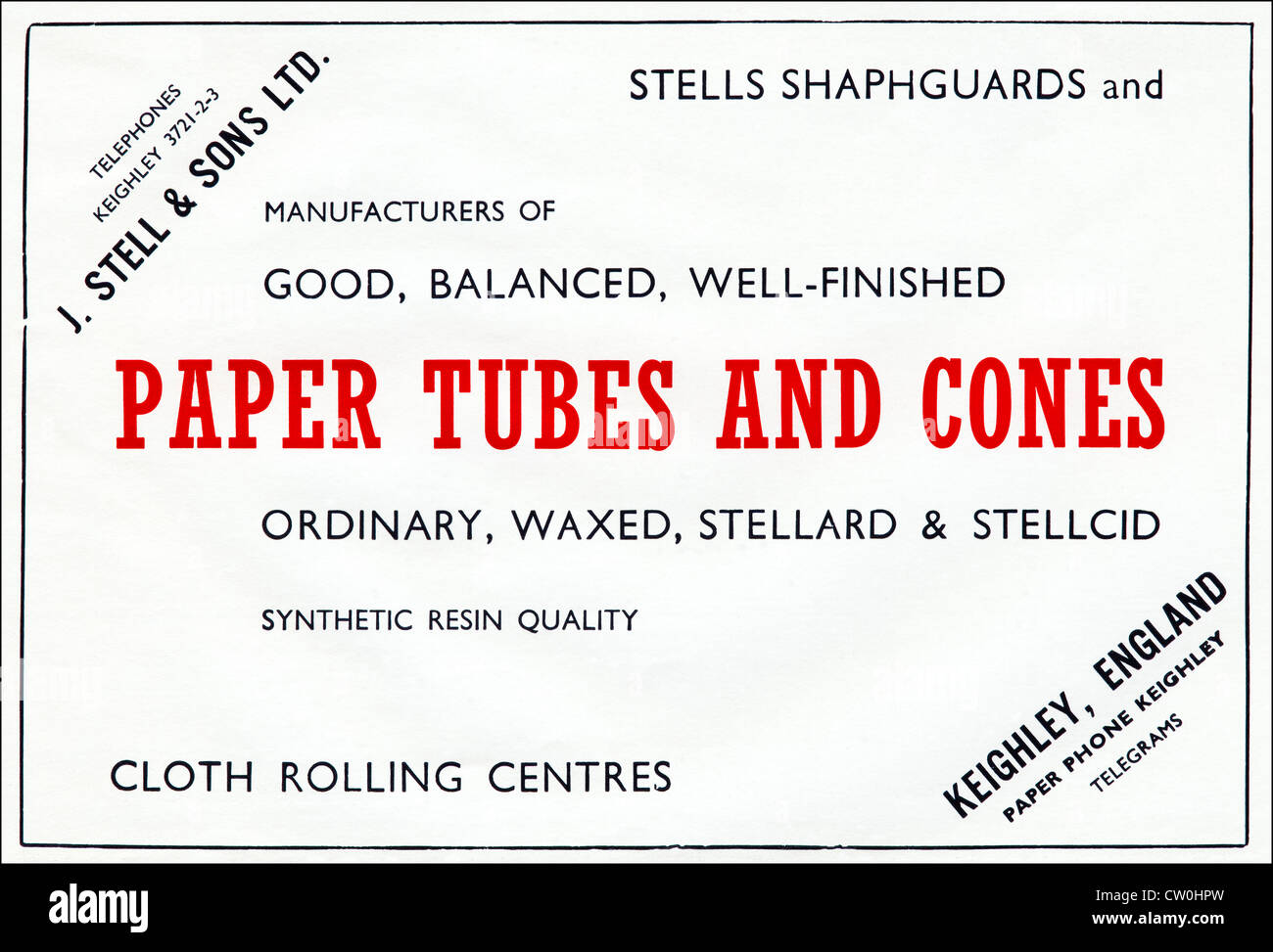 Vintage print advertisement from textile manufacturers yearbook circa