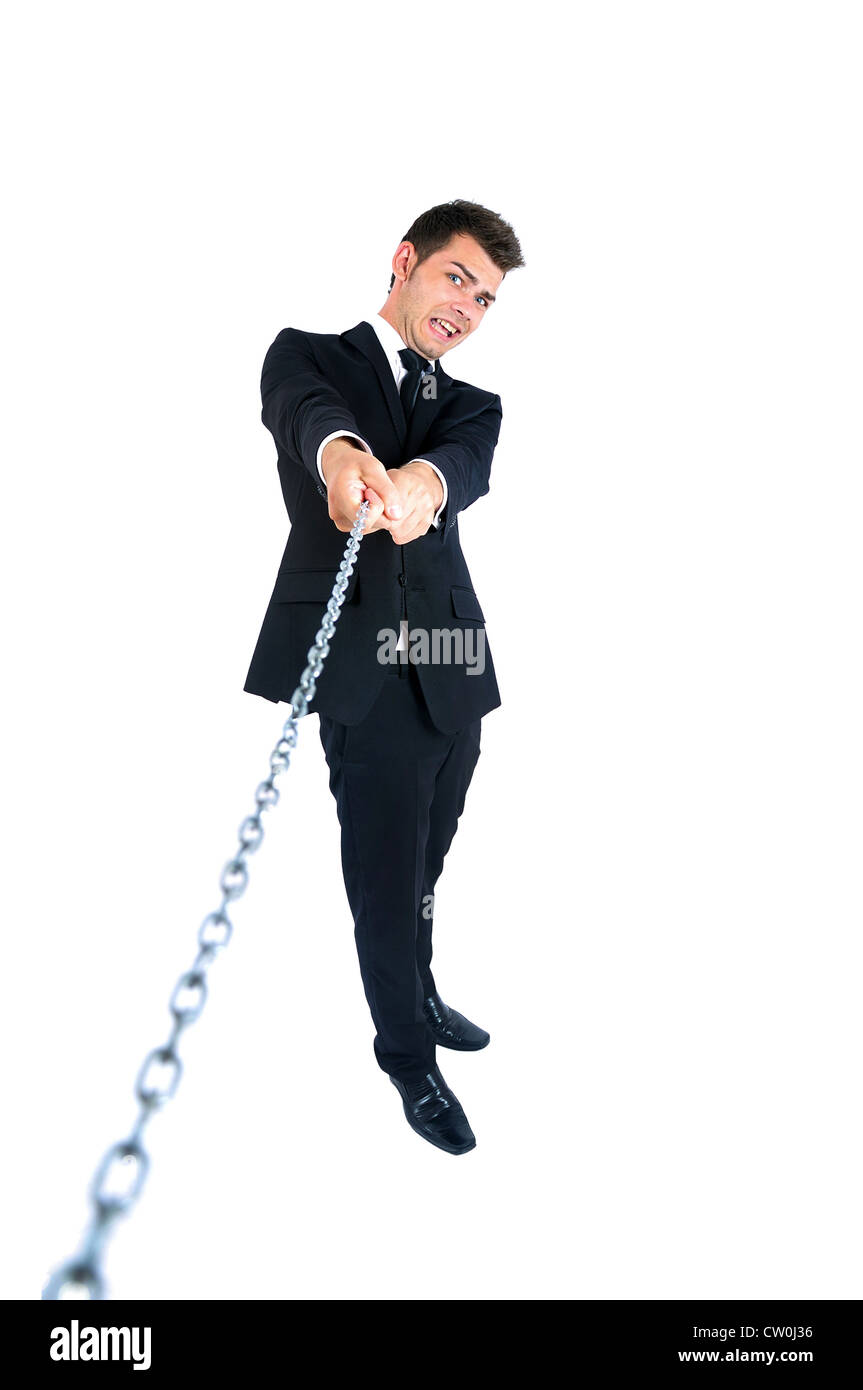 Pulling the chain Cut Out Stock Images & Pictures Alamy