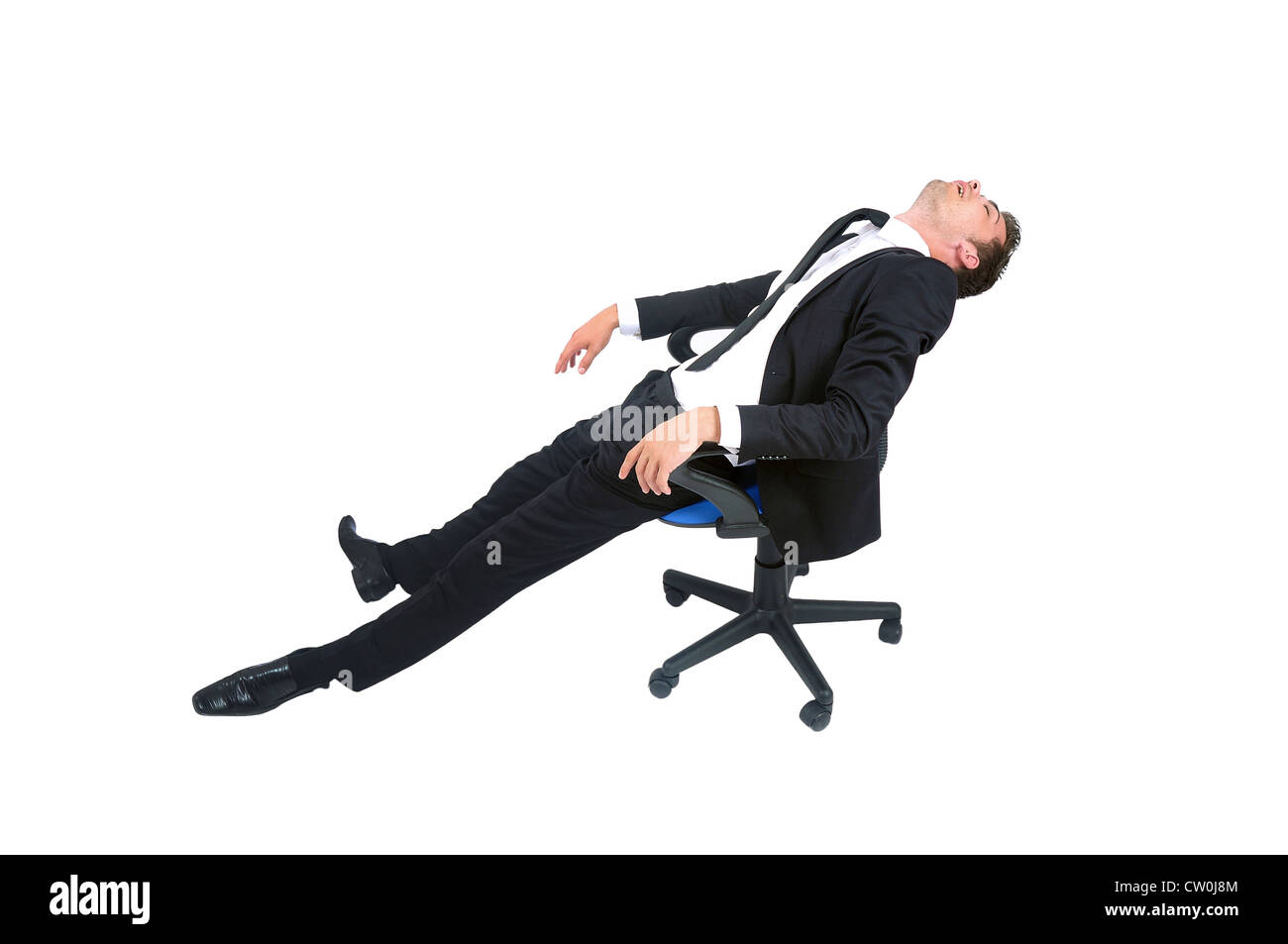 Work fatigue business man Cut Out Stock Images & Pictures - Alamy