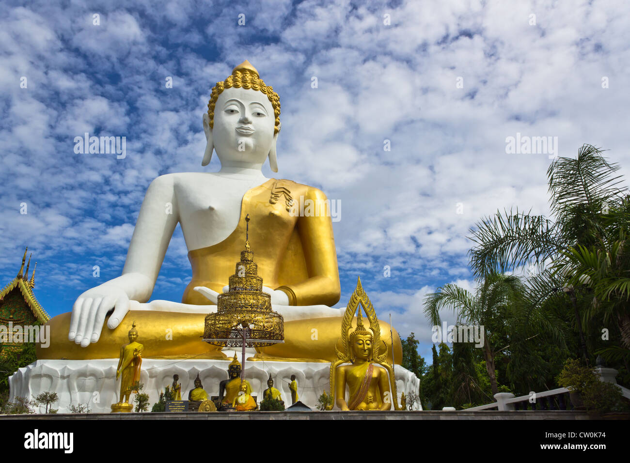 Photo of Big Buddha Statue with the Blue Sky and White Clouds in the ...