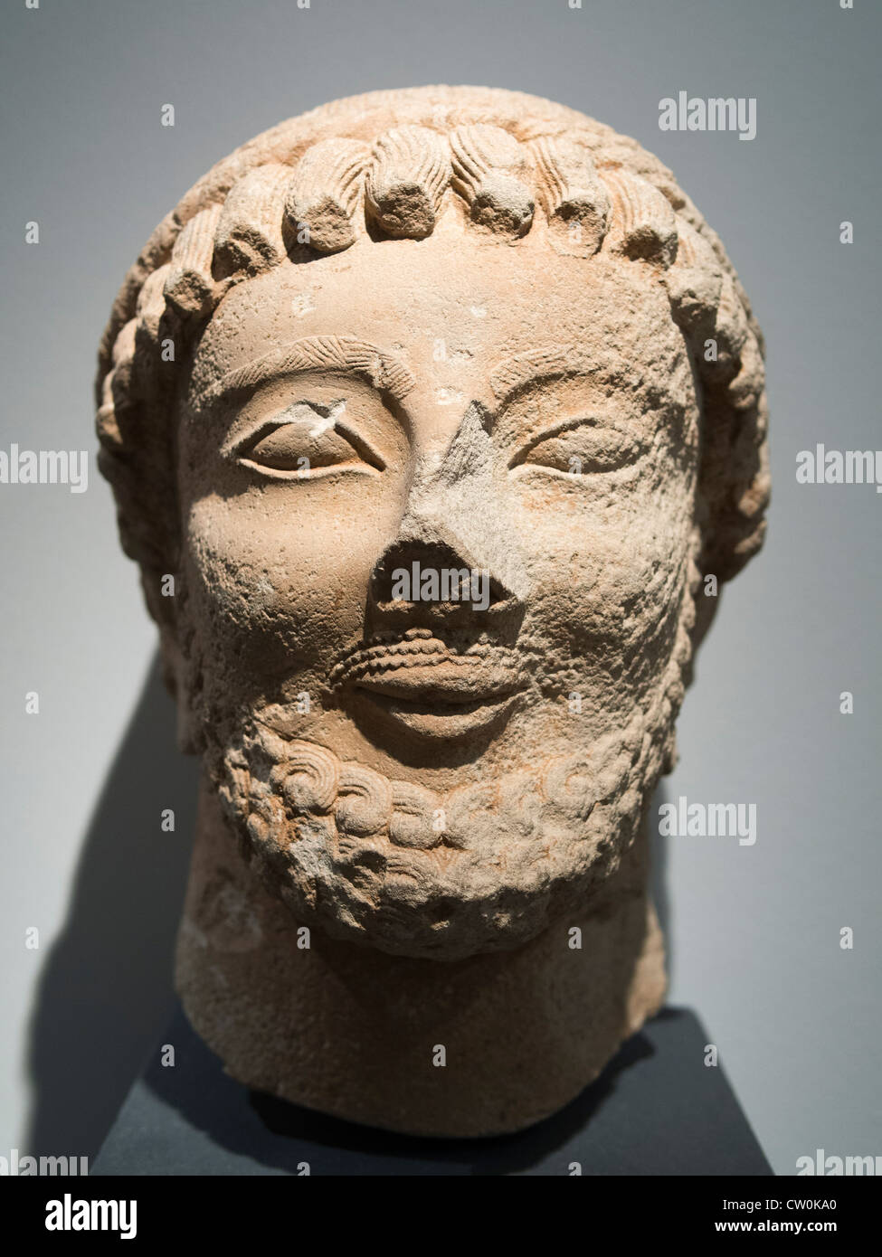 Bearded Man s Head Ancient Cyprus Ashmolean Museum Oxford Stock Bearded Man s Head Ancient Cyprus Ashmolean Museum Oxford Stock