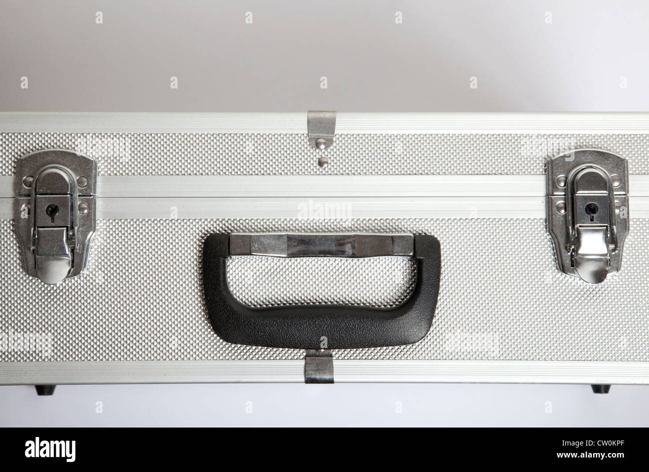 Metal Briefcase Locks and handle Stock Photo Alamy