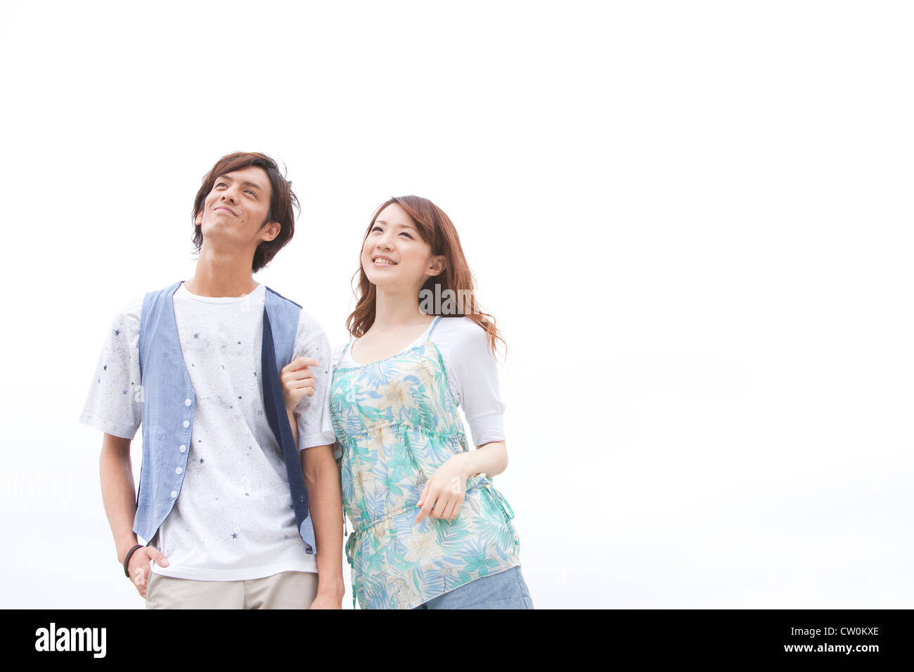 Linking arms and couple hires stock photography and images Alamy