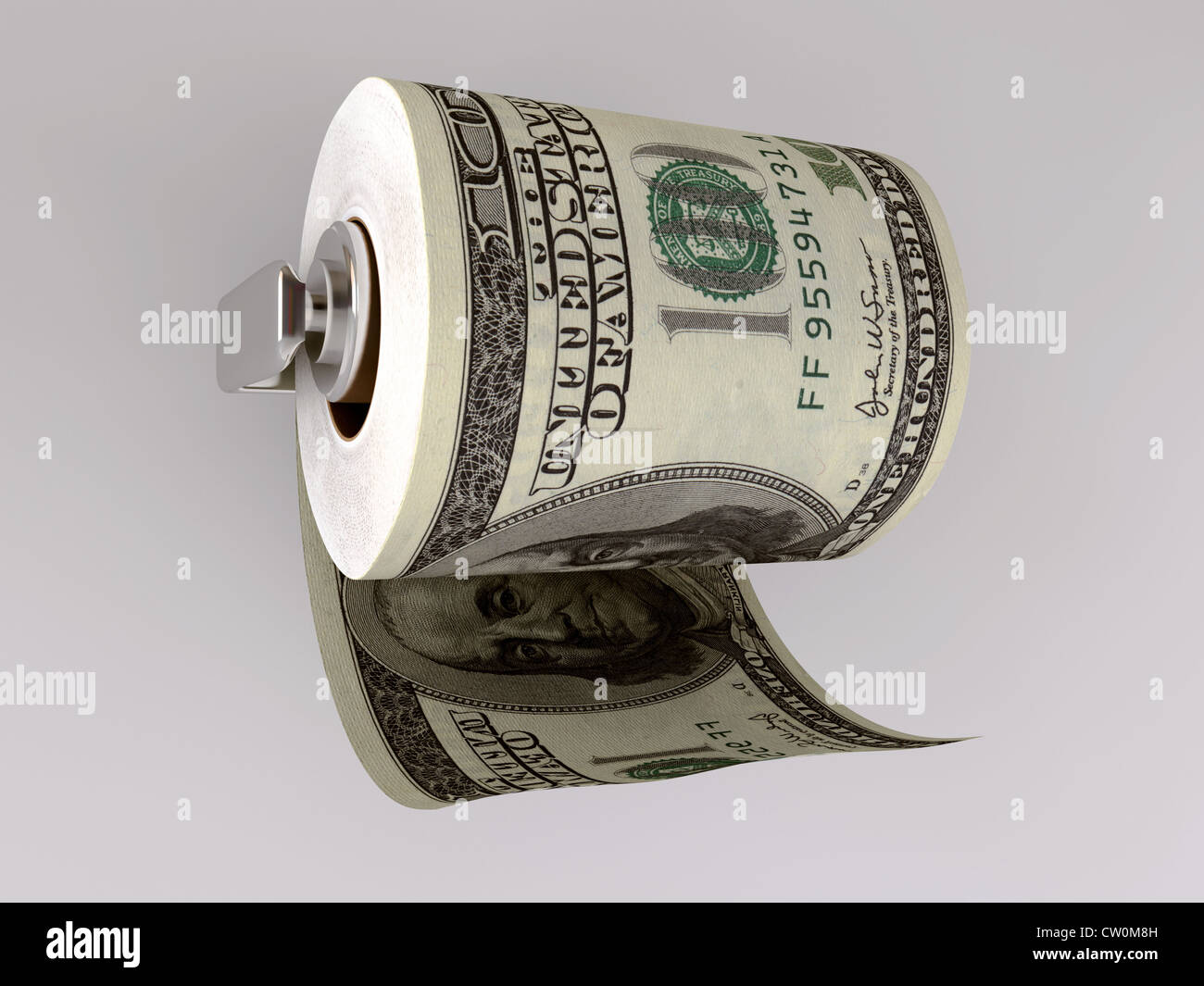 dollar toilet paper Stock Photo Alamy