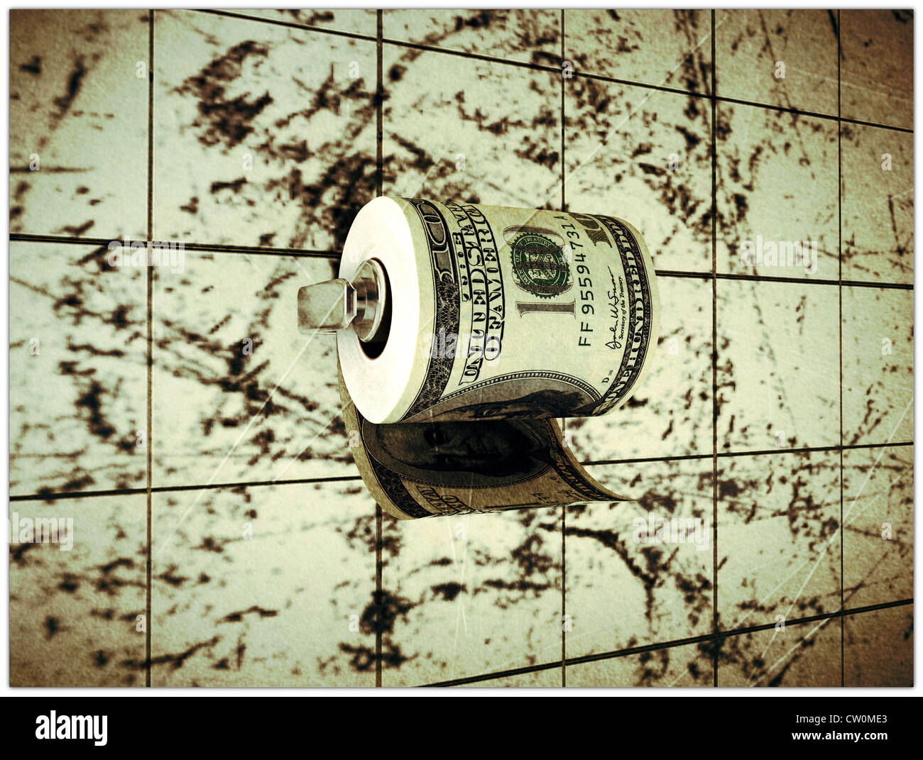 dollar toilet paper Stock Photo Alamy