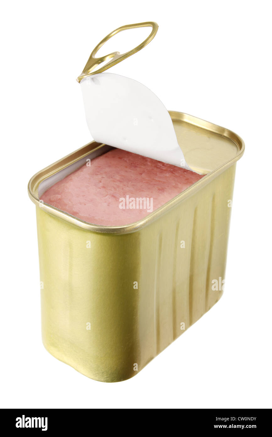 Can of Luncheon Meat Stock Photo Alamy
