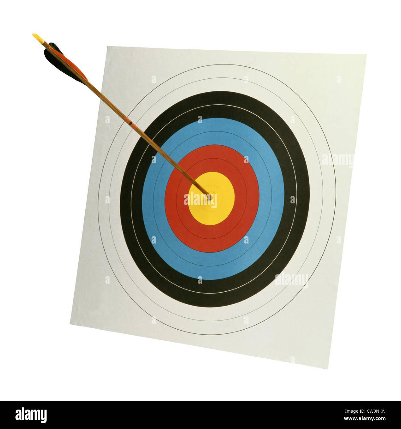 Dart on  target Stock Photo