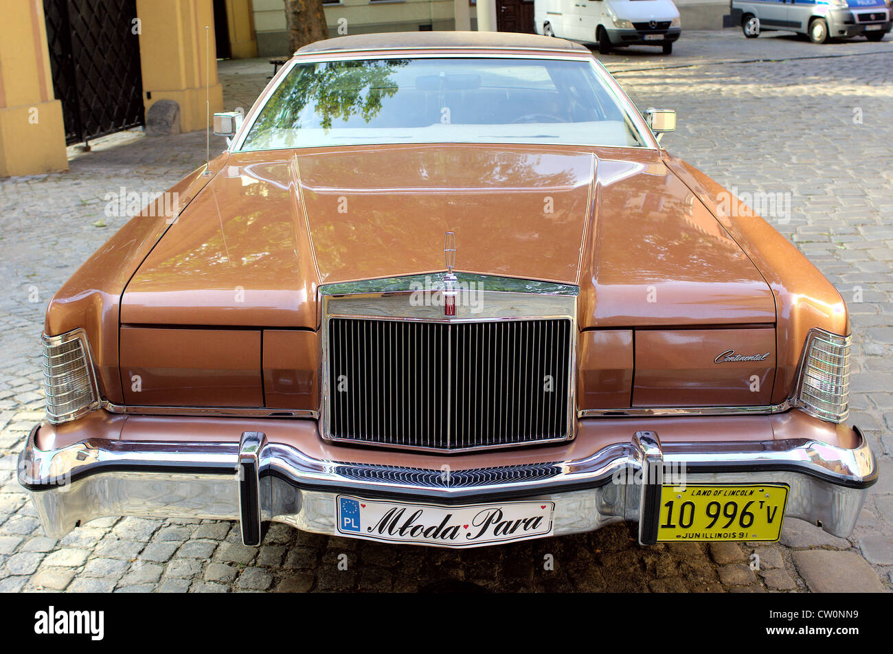 Lincoln continental Mk IV vintage luxury car Stock Photo