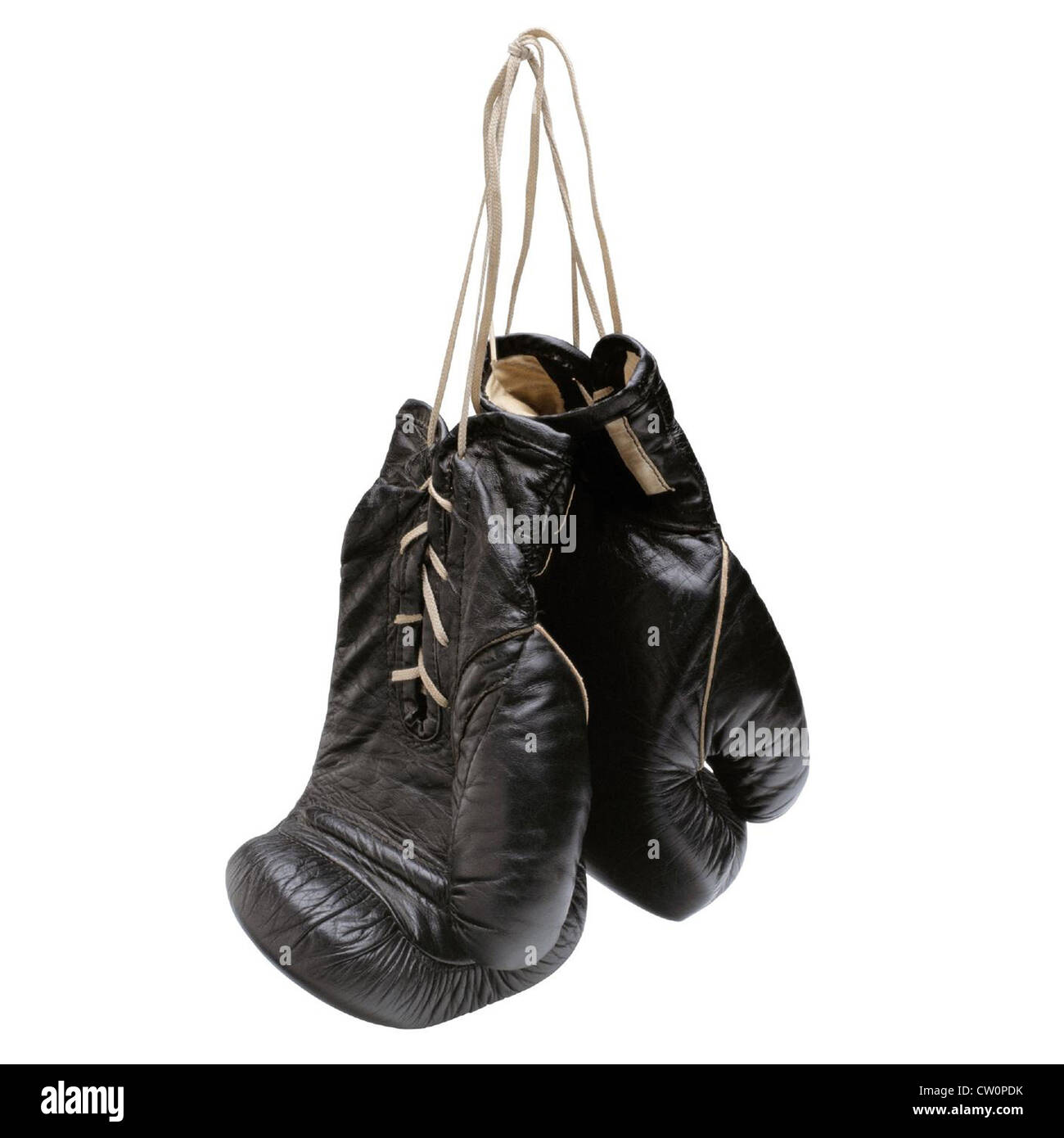 Old boxing gloves Stock Photo Alamy