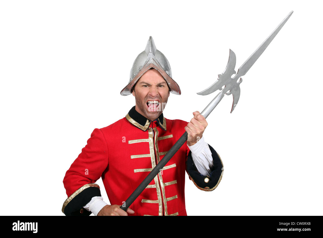 Aggressive soldier man holding hi-res stock photography and images - Alamy