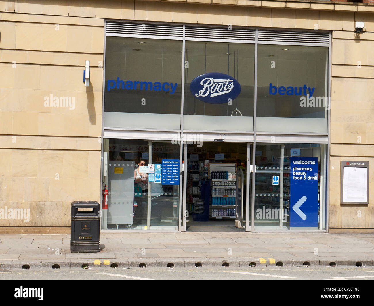 Boots store at The Circus Portland Street in Manchester UK Stock Photo Alamy