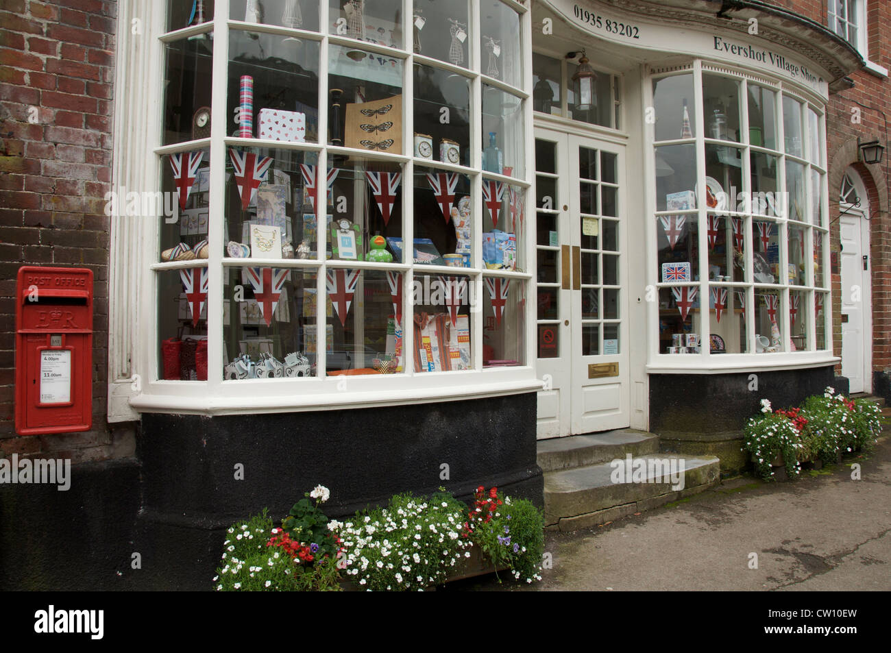 The old village shop and Post Office at Evershot in Dorset, with its