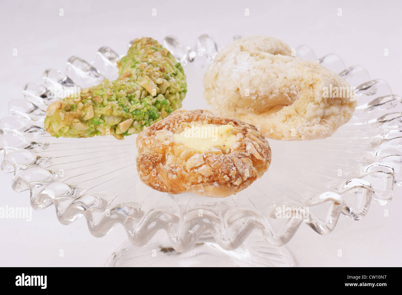 Assorted, traditional sicilian almond pastry Stock Photo