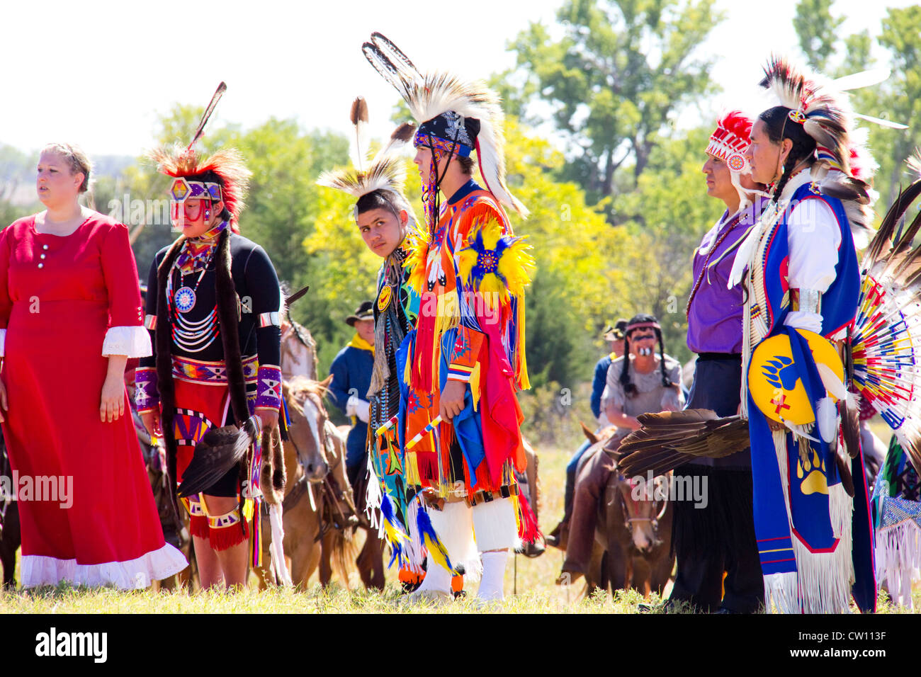 1867 Medicine Lodge Treaty reenactment, Treaty Pageant, Memorial Peace Park, near Medicine Lodge