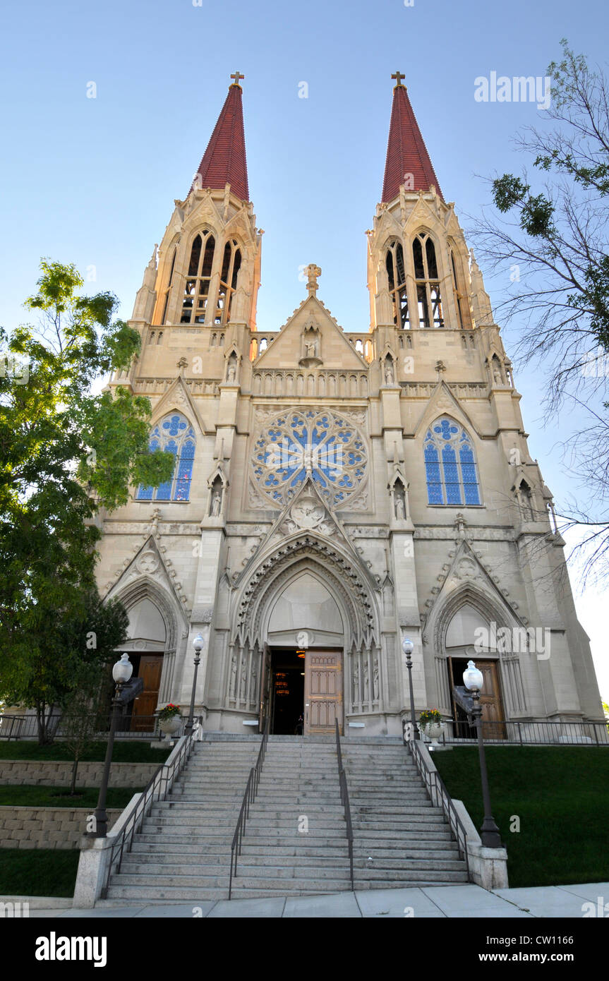 Catholic Cathedral Of St Helena Montana Mt Us Stock Photo Alamy