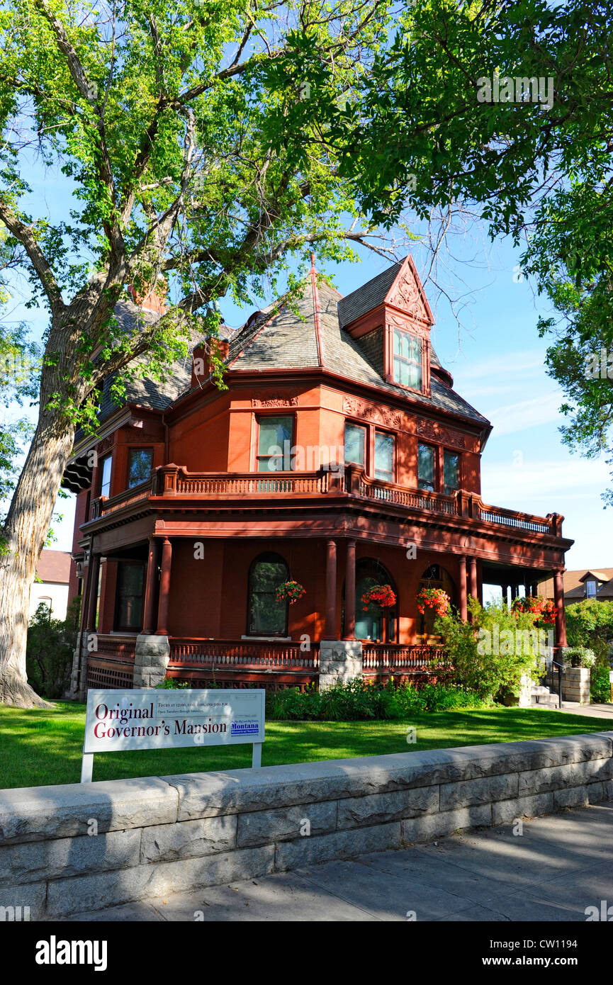 Original Governor's Mansion Helena Montana MT US Stock Photo