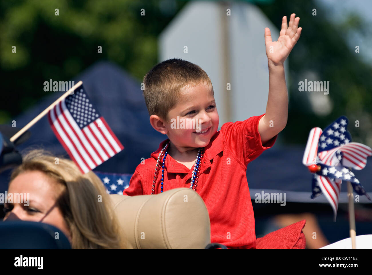 Prince Candidate Waving to Crowd in Independence Day Parade in New ...