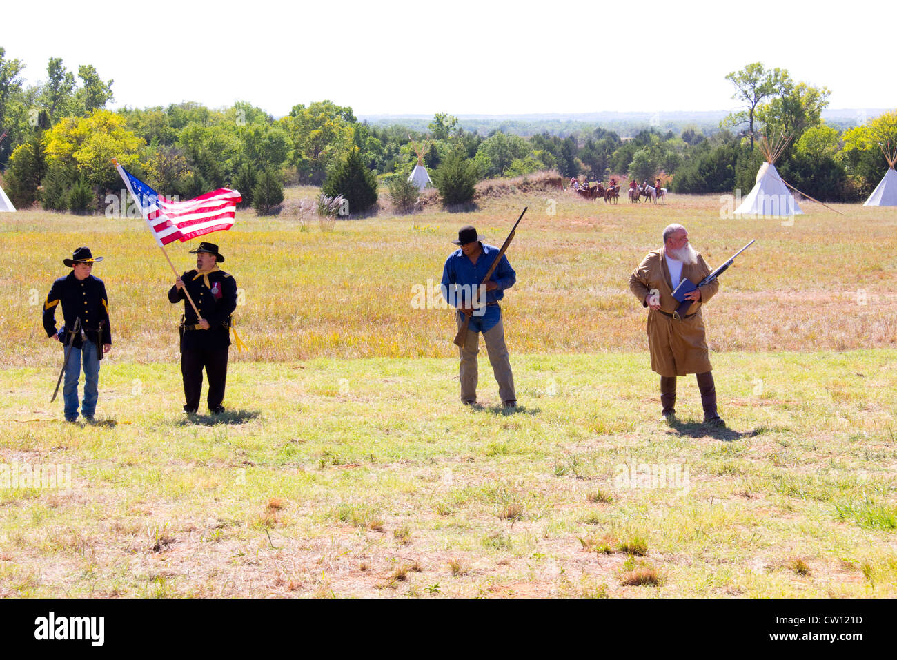 1867 Medicine Lodge Treaty reenactment, Treaty Pageant, Memorial Peace Park, Medicine Lodge, KS