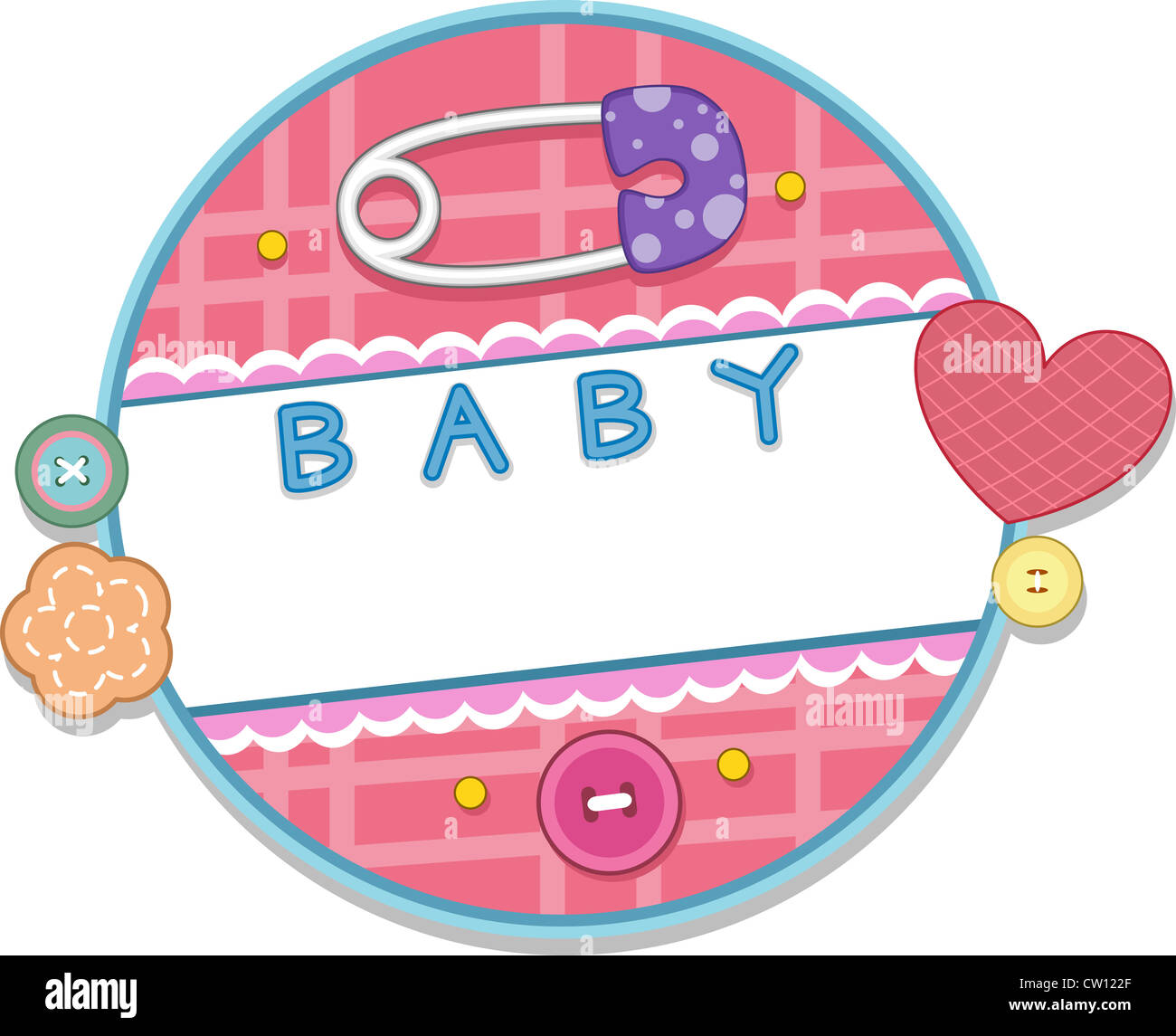 Card Design with a Baby Theme Stock Photo