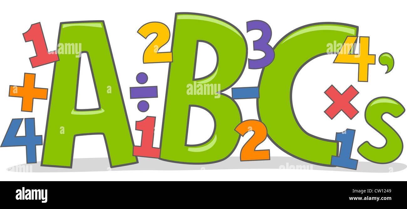 Text Illustration Featuring Mathematical Equations Stock Photo - Alamy