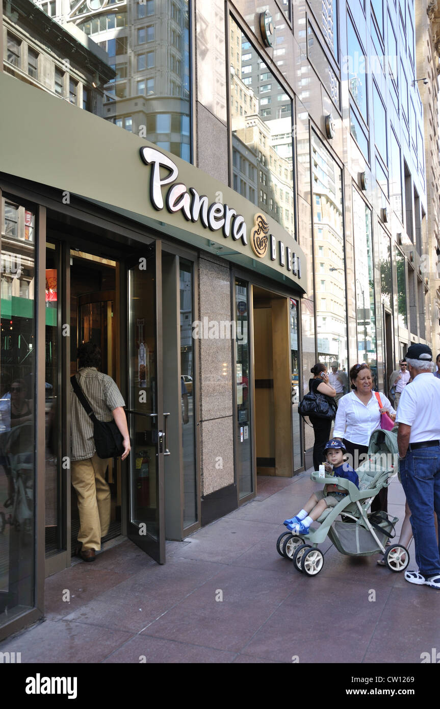 Panera Bread bakery cafe, New York, USA Stock Photo Alamy