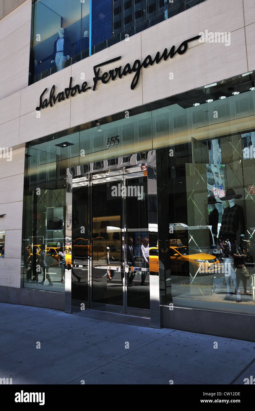 Salvatore Ferragamo designer fashion store, New York, USA Stock Photo -  Alamy