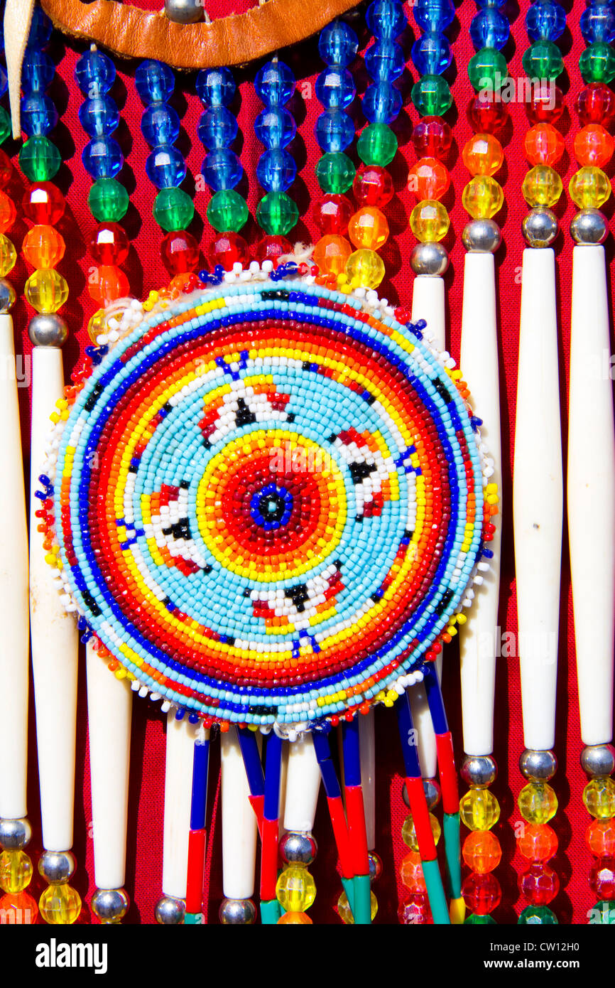 Bead work detail, 1867 Medicine Lodge Treaty reenactment, Treaty Pageant, Memorial Peace Park