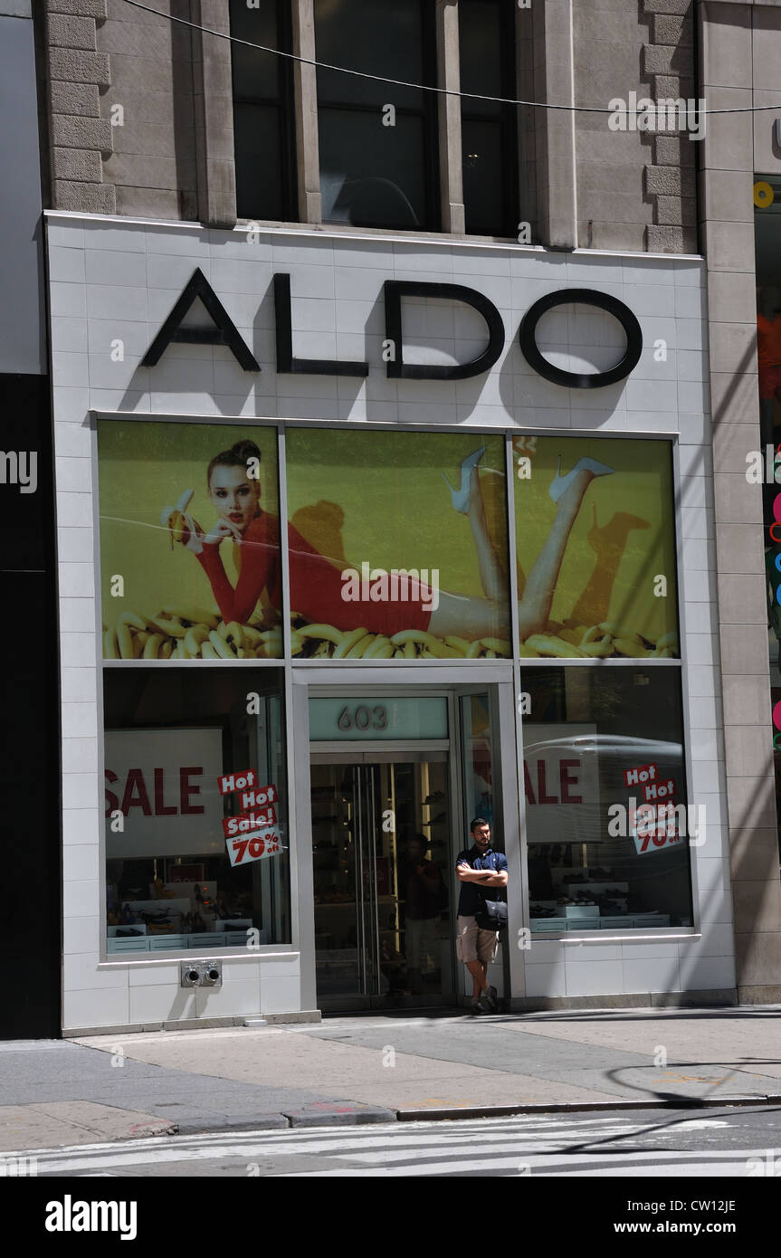 entreprenør Ekstrem drivende Aldo footwear store, New York, USA Stock Photo - Alamy