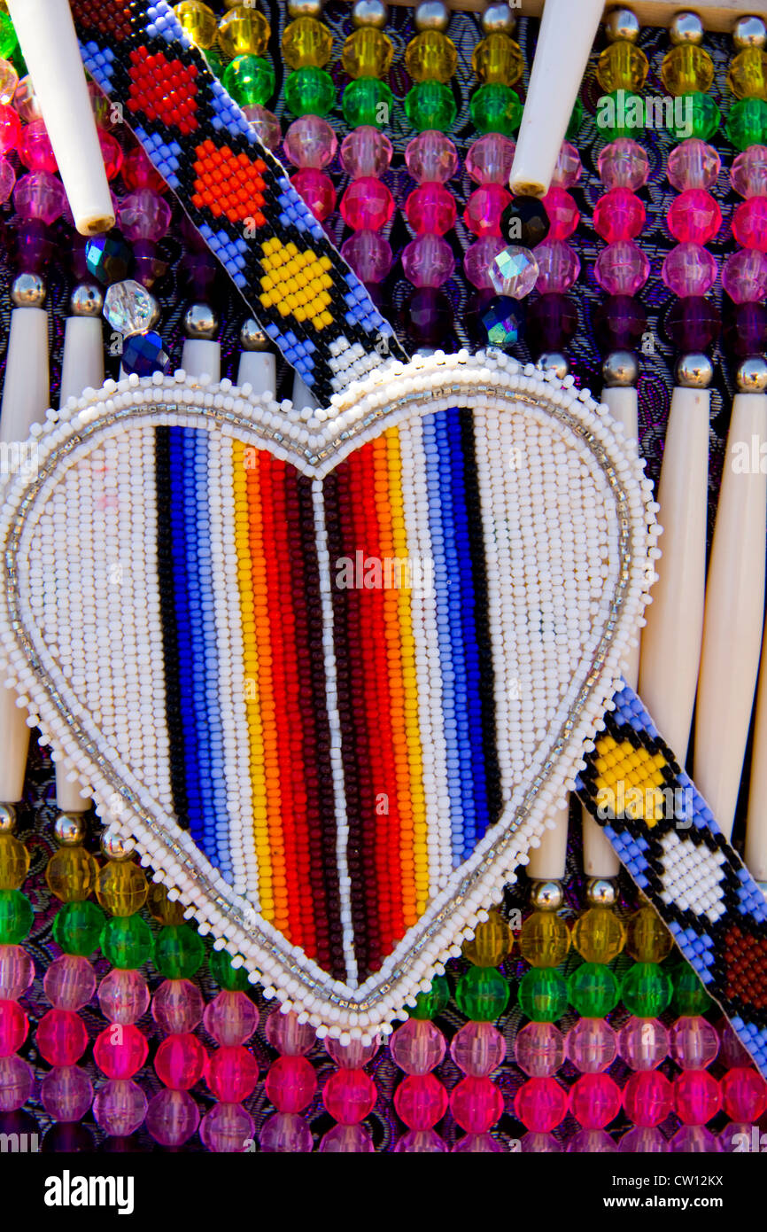 Bead work detail, 1867 Medicine Lodge Treaty reenactment, Treaty Pageant, Memorial Peace Park
