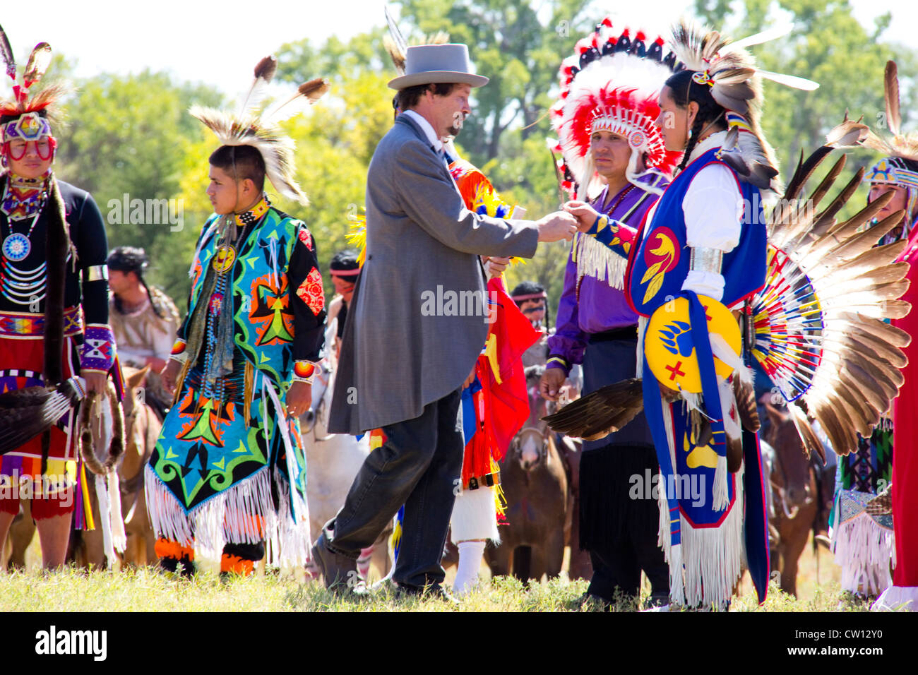 1867 Medicine Lodge Treaty reenactment, Treaty Pageant, Memorial Peace Park, Medicine Lodge, KS