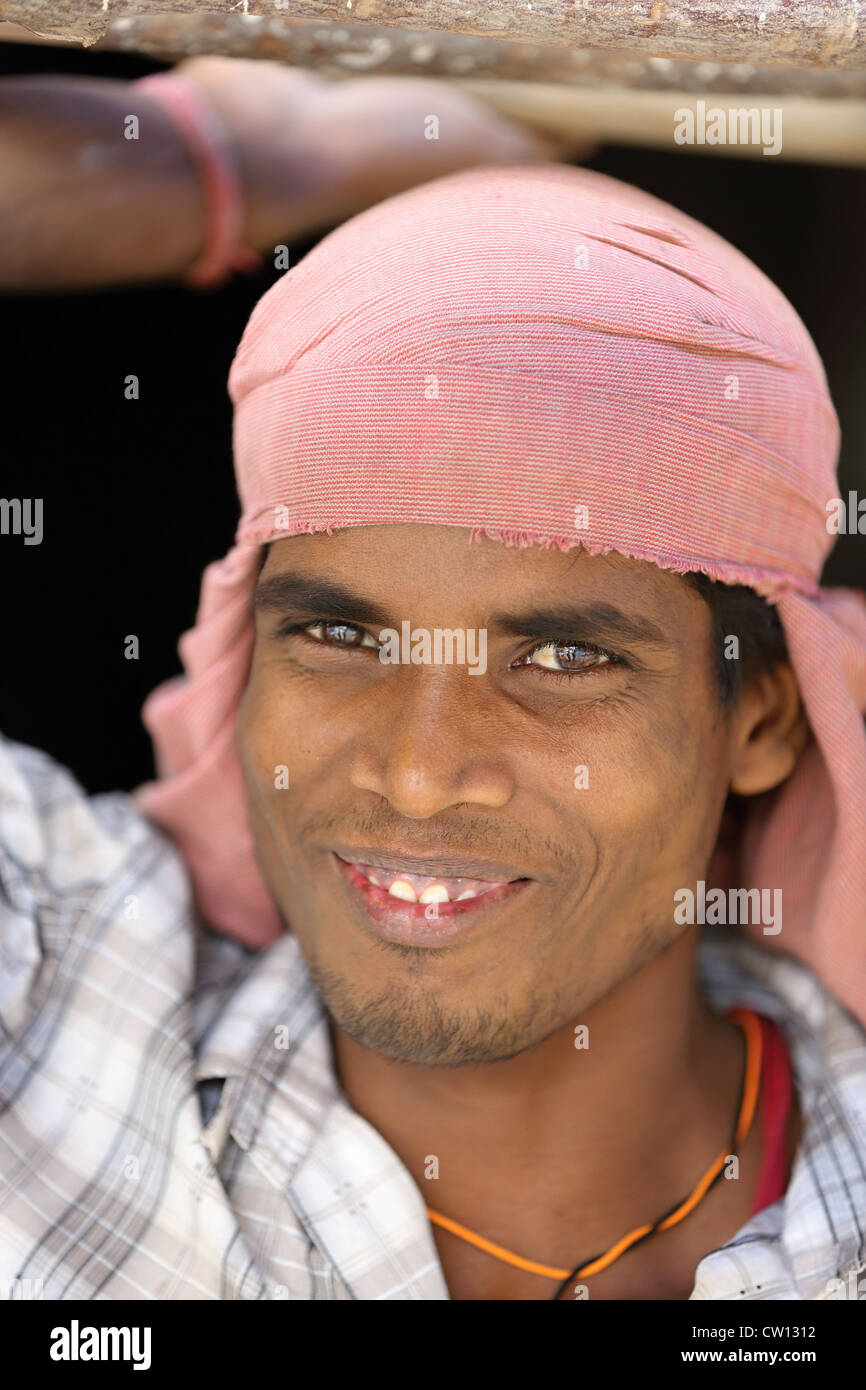 Muslim worker portrait India Bangalore Karnataka India Stock Photo