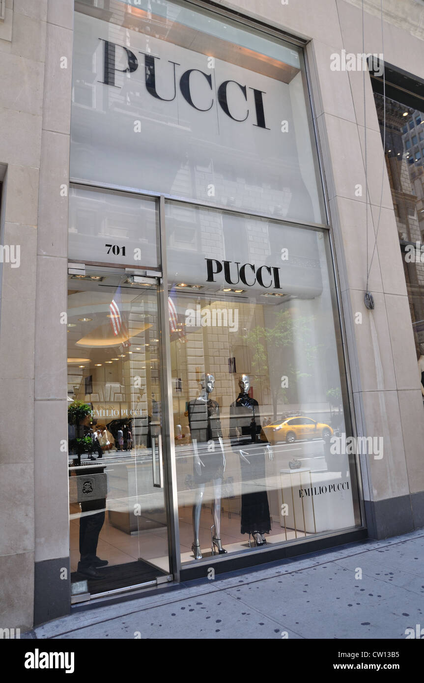 Emilio Pucci shop window display in Sloane Street London Stock Photo - Alamy