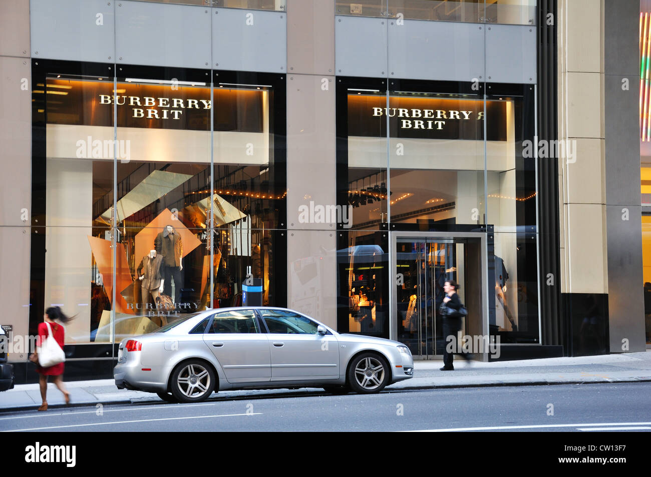 Burberry designer fashion store, New York, USA Stock Photo - Alamy