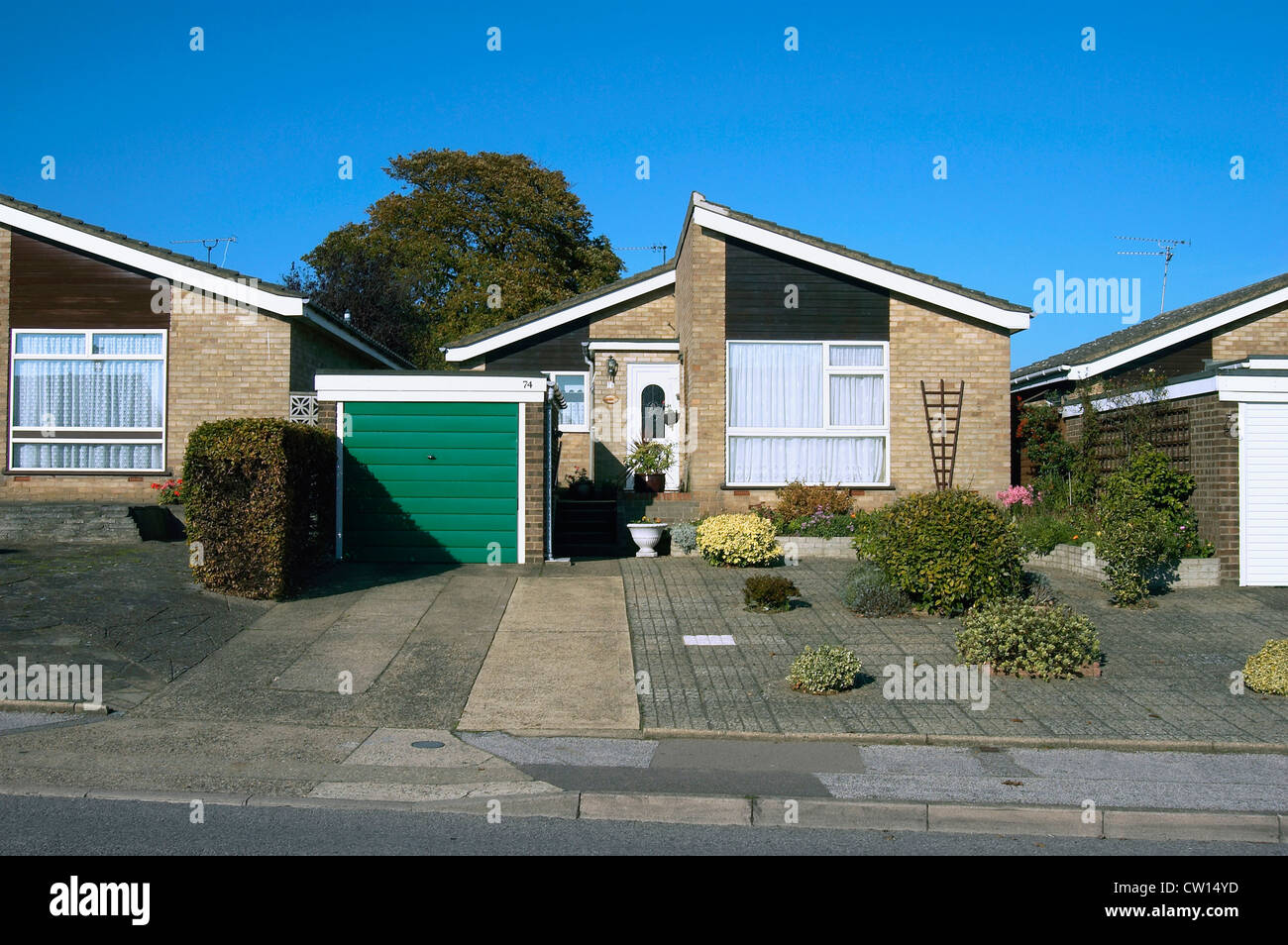 Affordable housing bungalows. England, UK Stock Photo Alamy