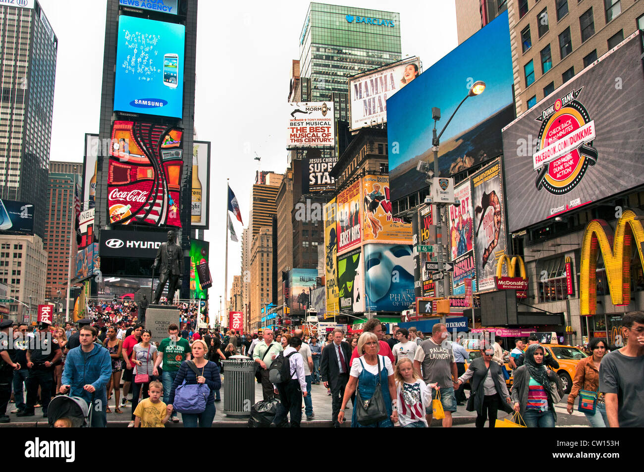 Times Square Coca Cola Sign New York City United States of America Stock Photo Alamy