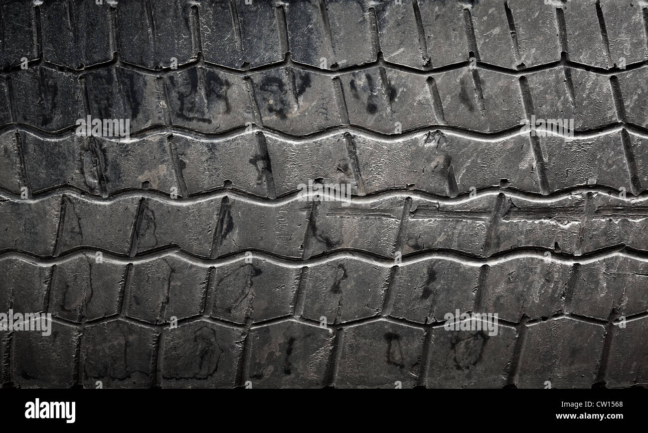 Background texture of used car tire Stock Photo