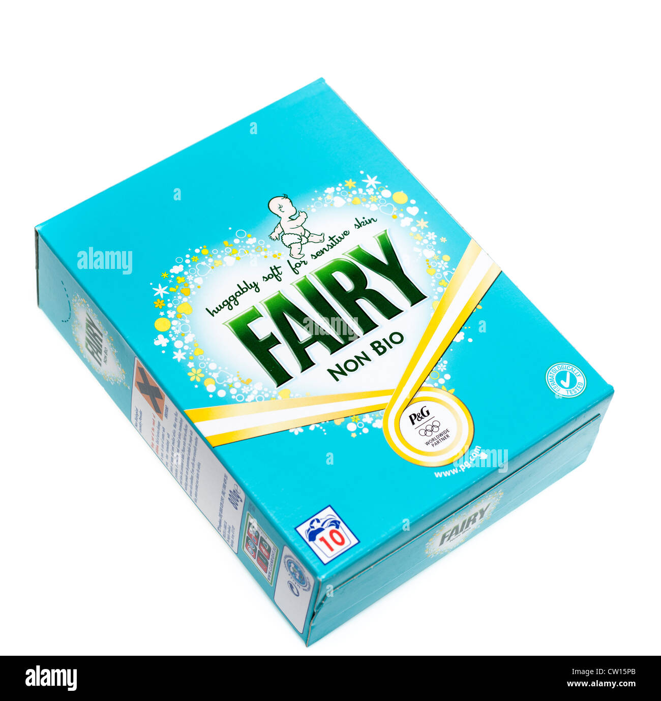 Box of Fairy Non bio washing powder Stock Photo