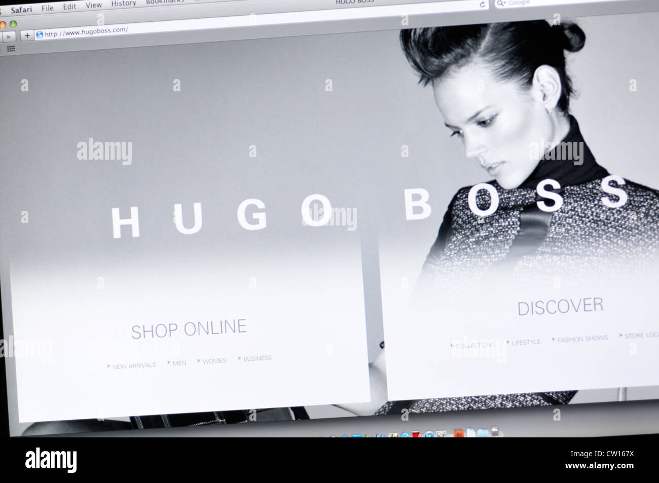 BOSS website - German fashion and style house Stock Photo - Alamy