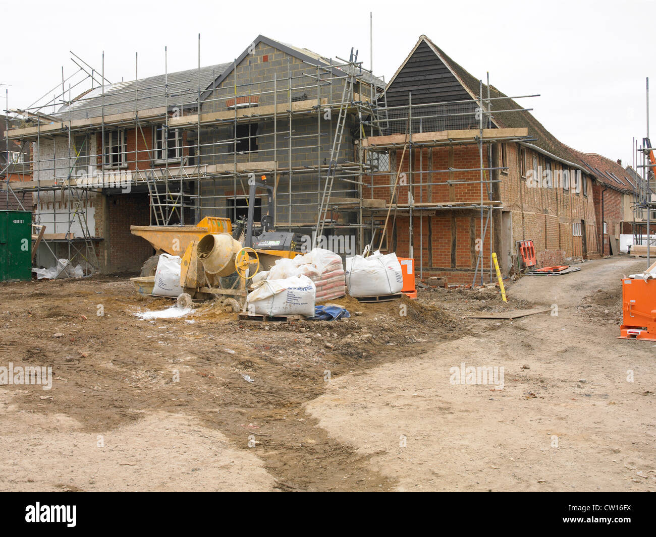 Housing under construction Stock Photo - Alamy