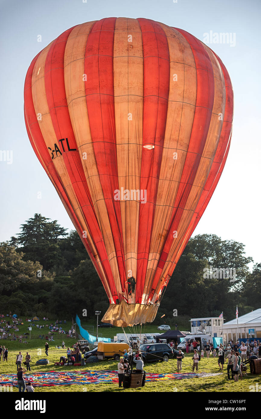 very old hot air balloon the bristol belle at bristol balloon