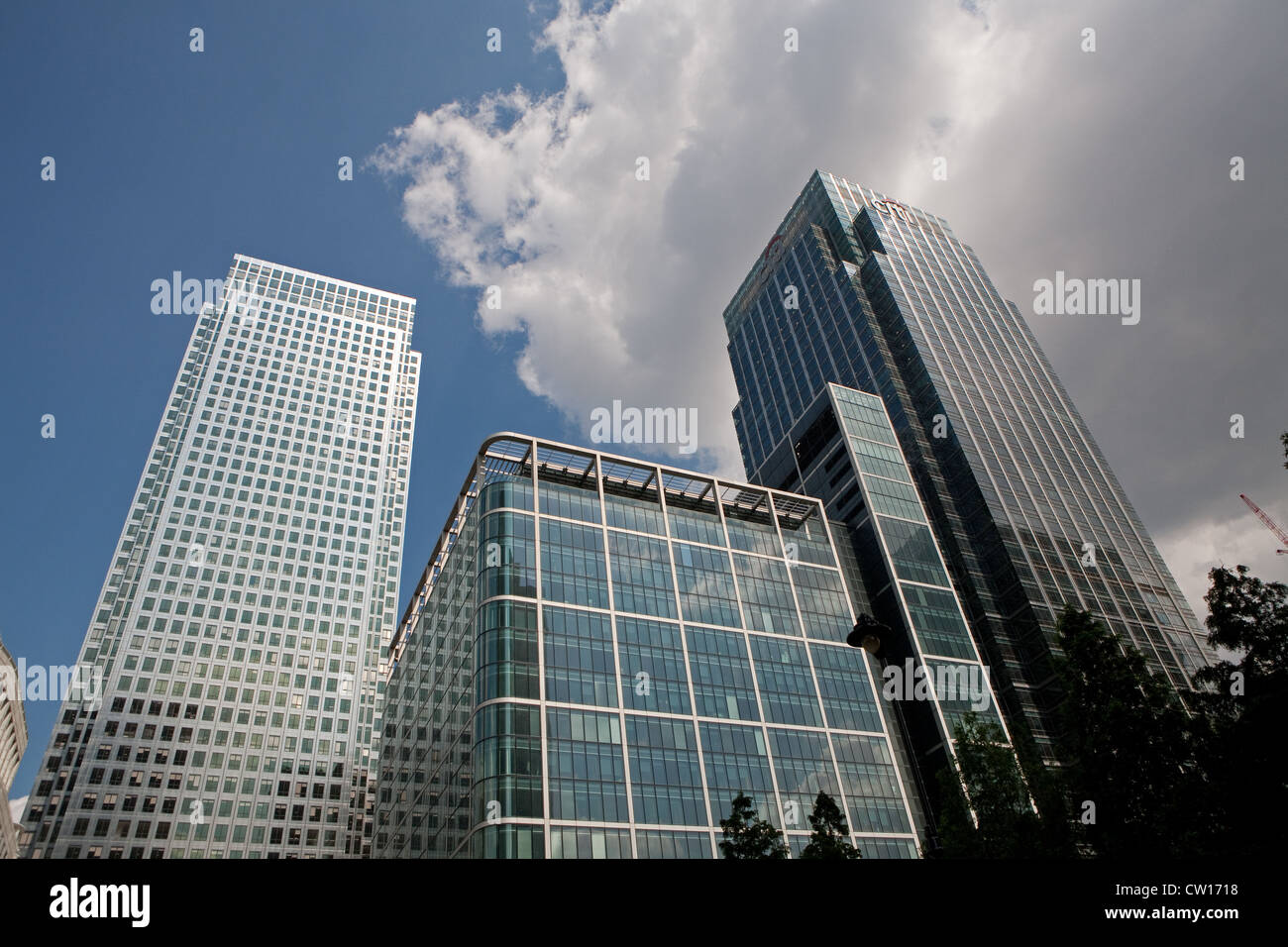 Canary wharf office buildings Stock Photo - Alamy