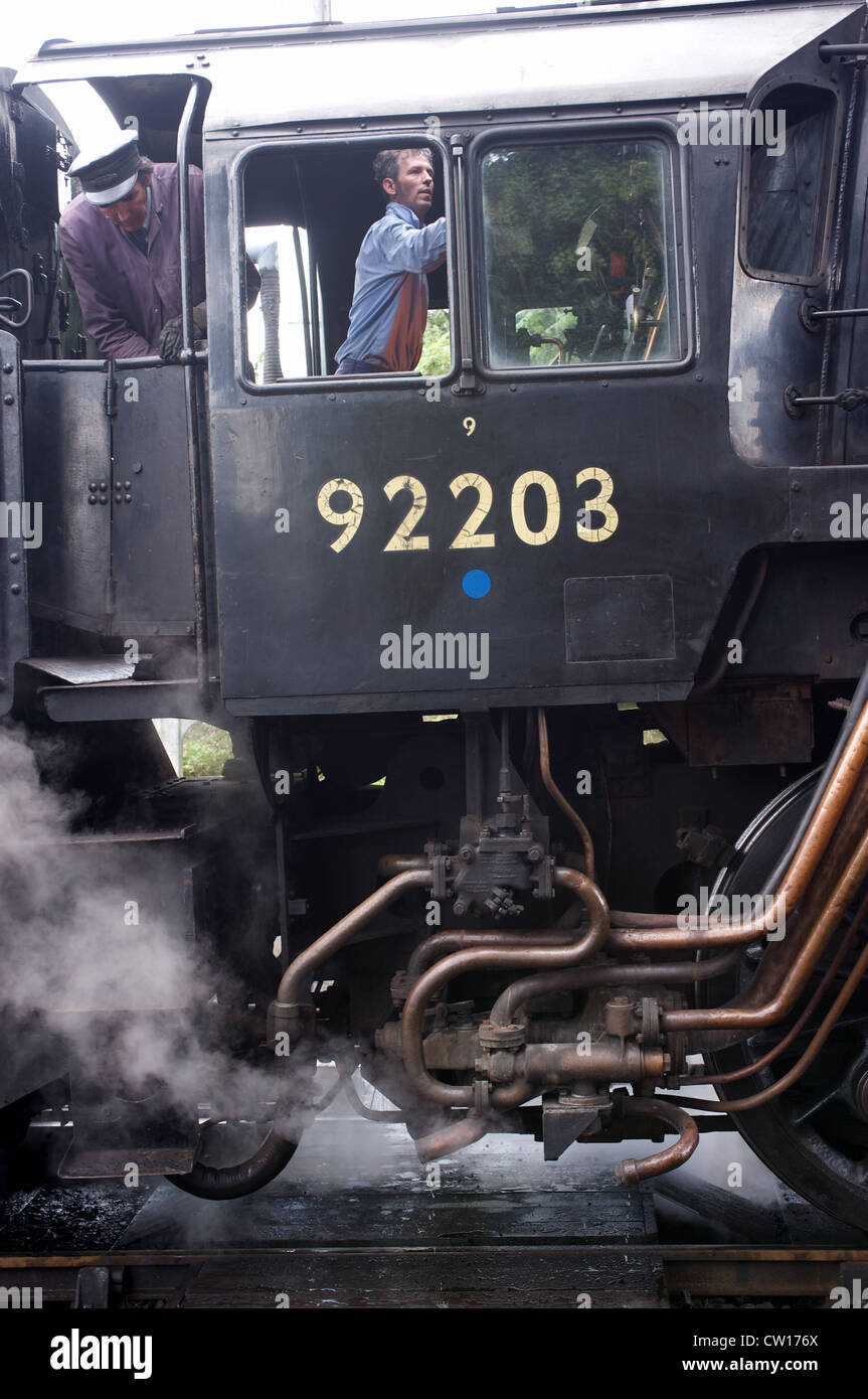 Black Prince steam locomotive Stock Photo
