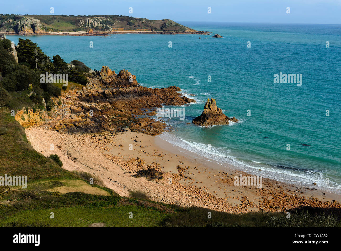 Beauport Beach, Isle of Jersey, Channel Islands Stock Photo - Alamy