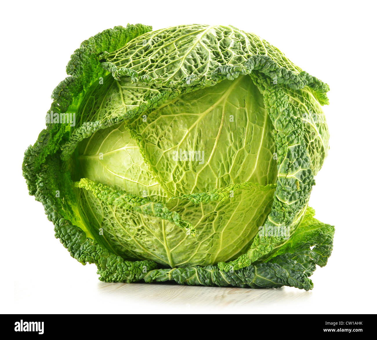 Raw cabbage isolated on white Stock Photo Alamy