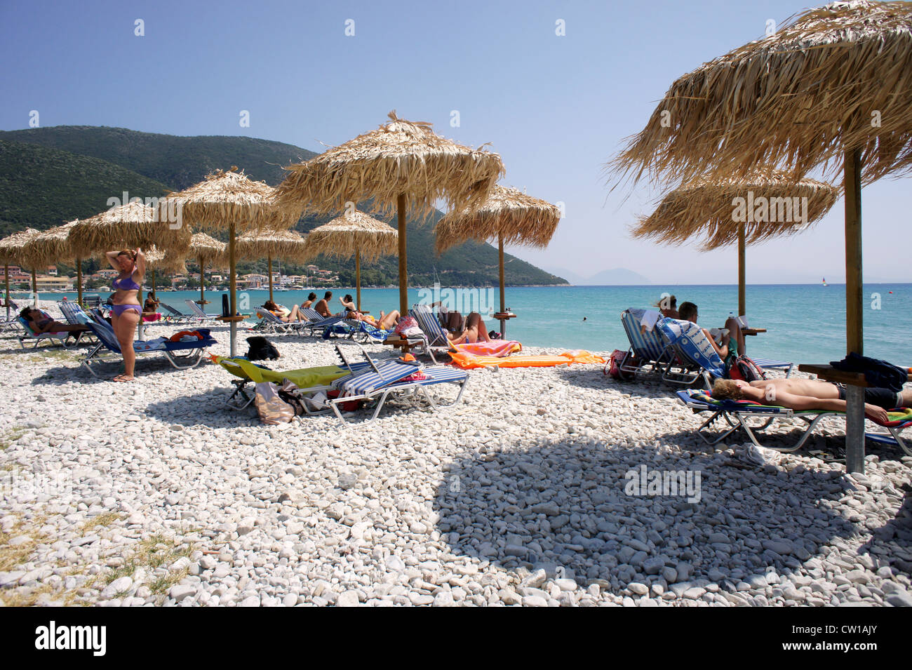 Vassiliki Beach Lefkada, Ionian Islands Greece Stock Photo