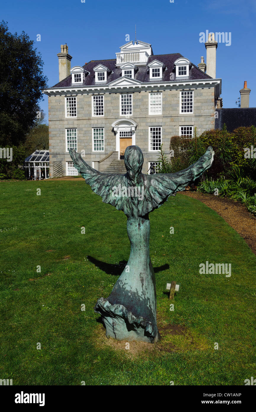 Sausmarez Manor, Isle of  Guernsey, Channel Islands Stock Photo